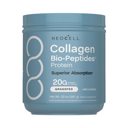 NeoCell Collagen Bio-Peptides Powder | 22oz | Super Hair, Skin, and Nails | Superior Absorption | Grassfed Protein Supplement | Advanced with 18 Essential Amino Acids