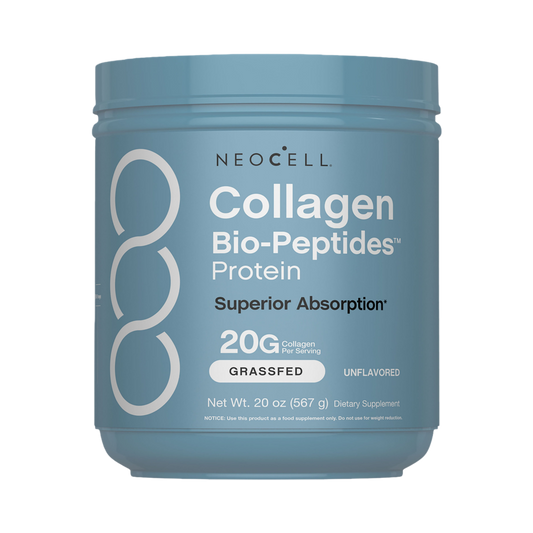 NeoCell Collagen Bio-Peptides Powder | 22oz | Super Hair, Skin, and Nails | Superior Absorption | Grassfed Protein Supplement | Advanced with 18 Essential Amino Acids